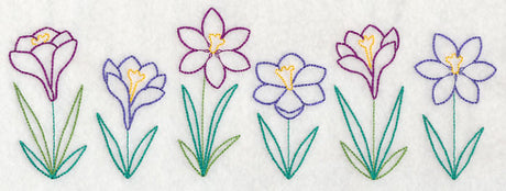 Springtime Crocus Border (Vintage)