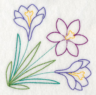 Springtime Crocus Corner (Vintage)