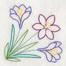 Springtime Crocus Corner (Vintage)