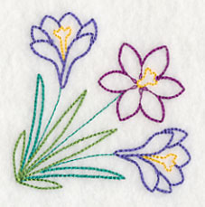 Springtime Crocus Corner (Vintage)