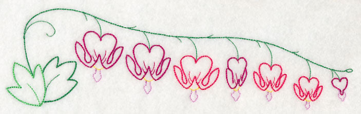 Delicate Bleeding Heart Border (Vintage)
