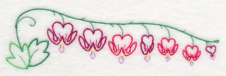 Delicate Bleeding Heart Border (Vintage)