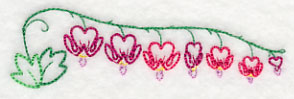 Delicate Bleeding Heart Border (Vintage)