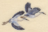 Great Blue Herons in Flight