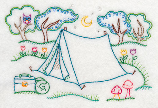 Whooo Loves Camping? (Vintage)