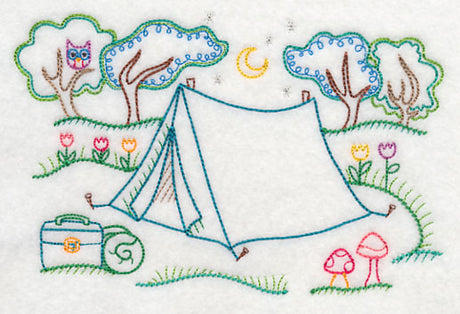 Whooo Loves Camping? (Vintage)