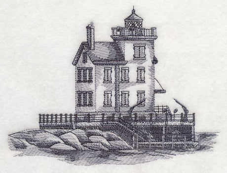 Lorain Lighthouse Sketch (Ohio)