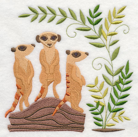 Meerkats and Savanna Plants