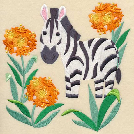 Zebra and Clivia