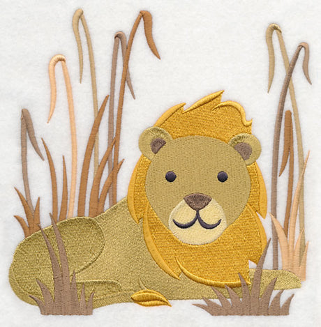 Lion in Savanna Grass