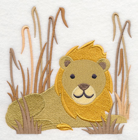 Lion in Savanna Grass