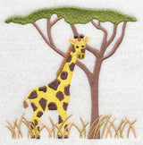 Giraffe and Acacia Tree
