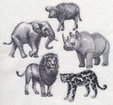 African Animals Sketch