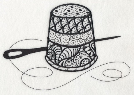 Thimble (Blackwork)