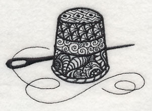 Thimble (Blackwork)
