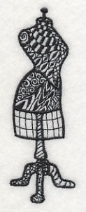 Dress Form (Blackwork)