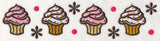 Sprinkle Cupcakes Border