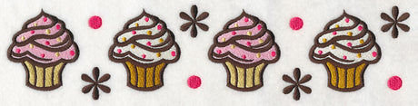 Sprinkle Cupcakes Border