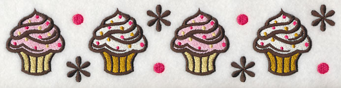 Sprinkle Cupcakes Border