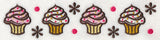 Sprinkle Cupcakes Border