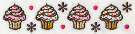 Sprinkle Cupcakes Border