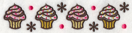 Sprinkle Cupcakes Border