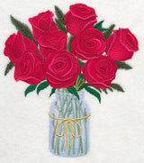 Roses in Mason Jar