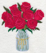 Roses in Mason Jar