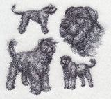 Bouvier de Flanders Sketch (Full Tail and Ears)