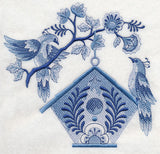 Delft Blue Birdhouse 1