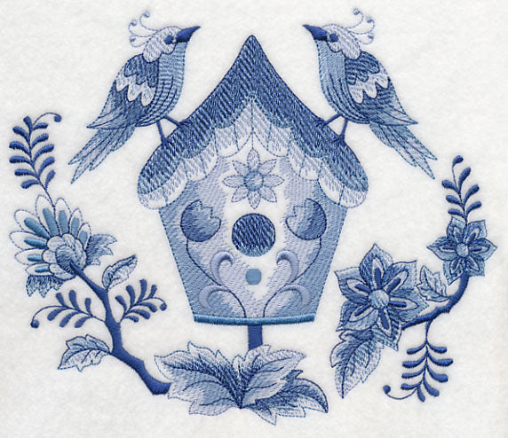 Delft Blue Birdhouse 2
