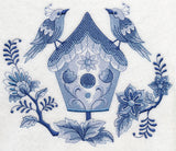 Delft Blue Birdhouse 2