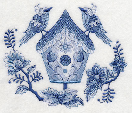 Delft Blue Birdhouse 2