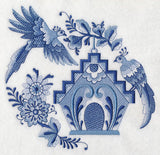 Delft Blue Birdhouse 3