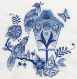 Delft Blue Birdhouse 4