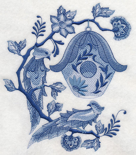 Delft Blue Birdhouse 5