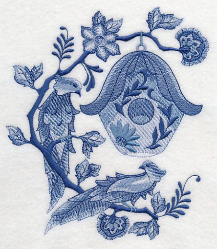 Delft Blue Birdhouse 5