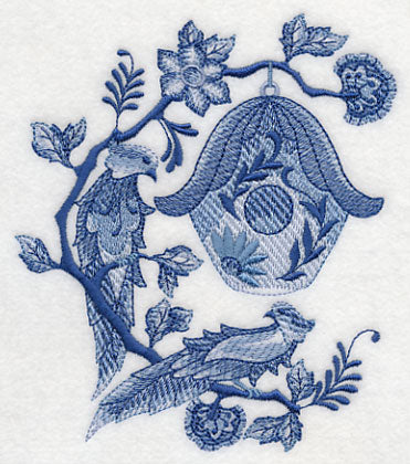 Delft Blue Birdhouse 5