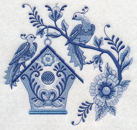 Delft Blue Birdhouse 6