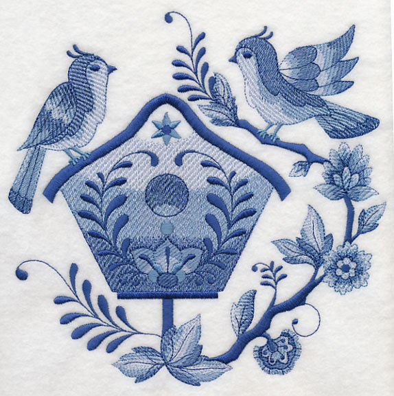 Delft Blue Birdhouse 7