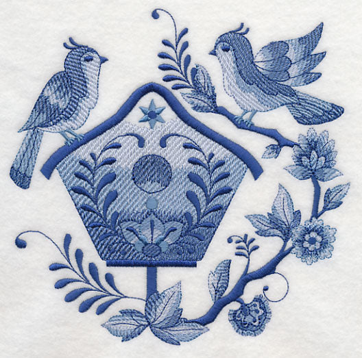 Delft Blue Birdhouse 7