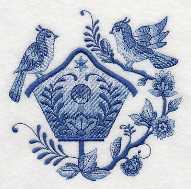 Delft Blue Birdhouse 7