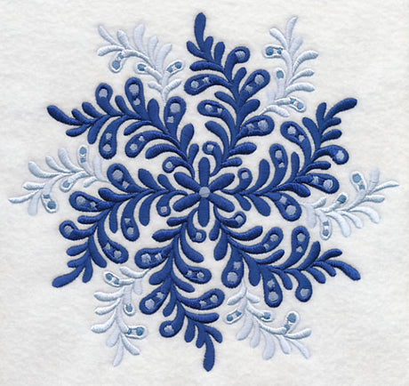 Blue Fern Medallion 1