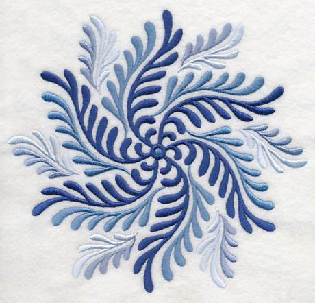 Blue Fern Medallion 2