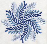 Blue Fern Medallion 2