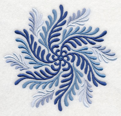 Blue Fern Medallion 2
