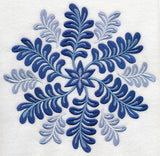 Blue Fern Medallion 3