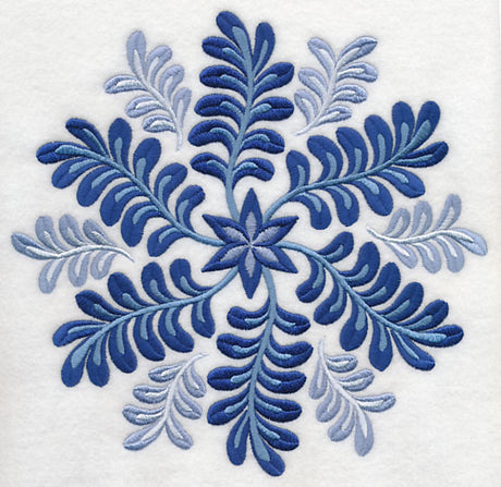 Blue Fern Medallion 3