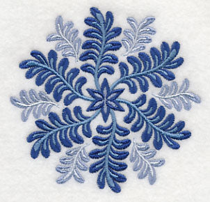 Blue Fern Medallion 3