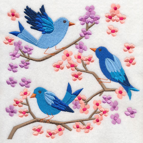 Summertime Bluebirds and Blooms 3